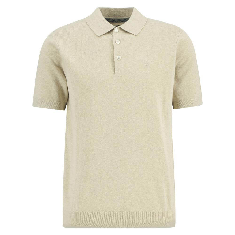 Barbour Muston Linen-Blend Knitted Polo Shirt
